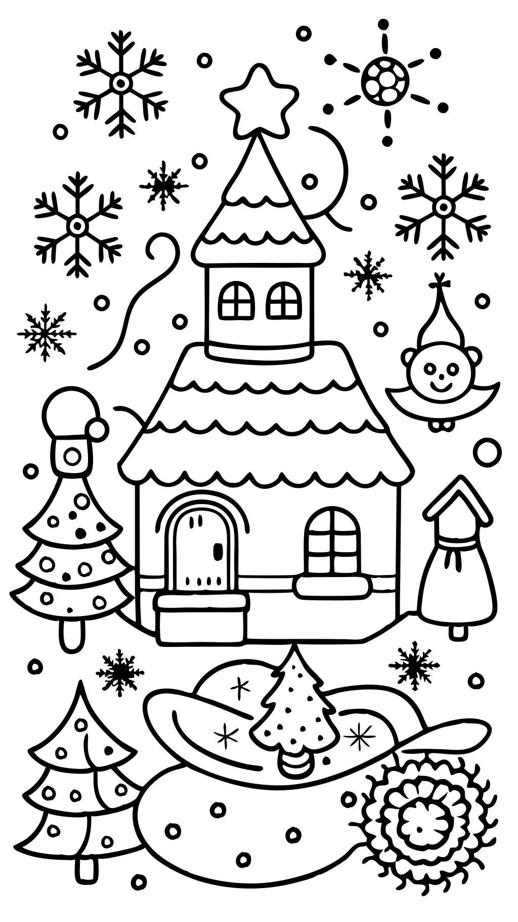 christmas cards coloring pages